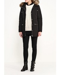 Женская черная парка от Vila