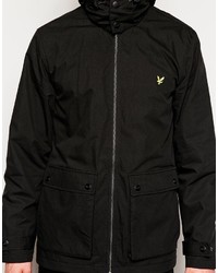 Мужская черная парка от Lyle & Scott