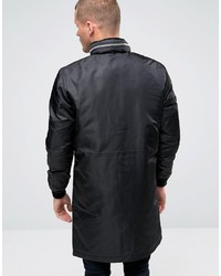 Мужская черная парка от Diesel