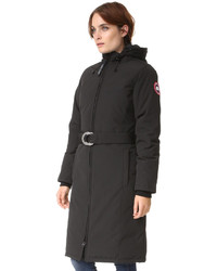 Женская черная парка от Canada Goose