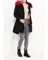 Женская черная парка от Z-Design