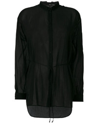 Женская черная плетеная рубашка от Isabel Benenato
