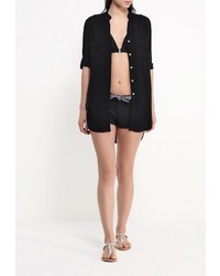 Черная пляжная туника от Phax