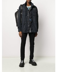 Черная полевая куртка от Moschino