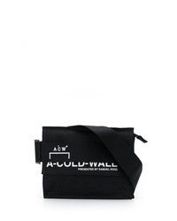 Мужская черная поясная сумка из плотной ткани от A-Cold-Wall*