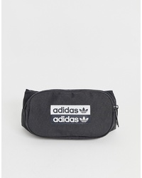 Черная поясная сумка из плотной ткани от adidas Originals