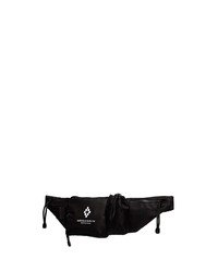 Мужская черная поясная сумка из плотной ткани от Marcelo Burlon County of Milan