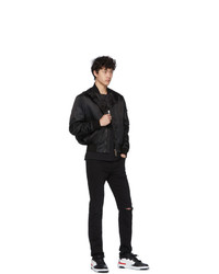 Мужская черная поясная сумка из плотной ткани от Givenchy