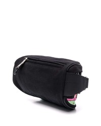 Мужская черная поясная сумка из плотной ткани от Moschino