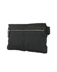 Черная поясная сумка из плотной ткани от Gucci Vintage