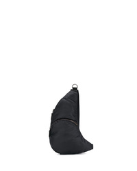 Мужская черная поясная сумка из плотной ткани от Junya Watanabe MAN