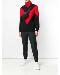 Мужская черная поясная сумка из плотной ткани от Givenchy