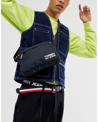 Мужская черная поясная сумка из плотной ткани от Tommy Jeans