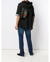 Мужская черная поясная сумка от Versace