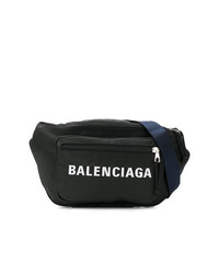 Мужская черная поясная сумка от Balenciaga