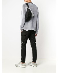 Мужская черная поясная сумка от Maison Margiela