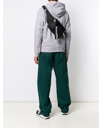 Мужская черная поясная сумка от DSQUARED2