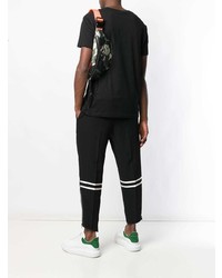 Мужская черная поясная сумка от Alexander McQueen