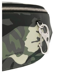 Мужская черная поясная сумка от Alexander McQueen