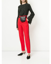 Черная поясная сумка от Chanel Vintage