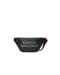 Мужская черная поясная сумка от Gucci