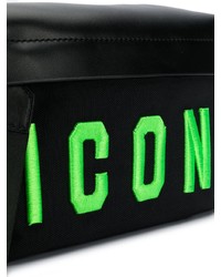 Мужская черная поясная сумка от DSQUARED2