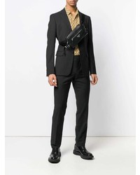 Мужская черная поясная сумка от Prada