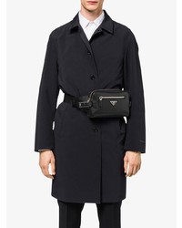 Мужская черная поясная сумка от Prada