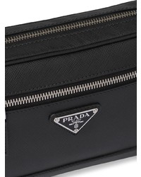 Мужская черная поясная сумка от Prada
