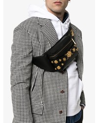 Мужская черная поясная сумка от Versace
