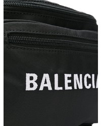 Мужская черная поясная сумка от Balenciaga