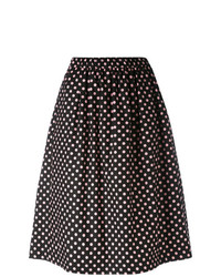Черная пышная юбка в горошек от Comme Des Garçons Girl