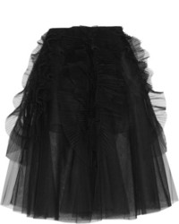 Черная пышная юбка из фатина от Rochas