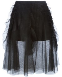 Черная пышная юбка из фатина от Rochas