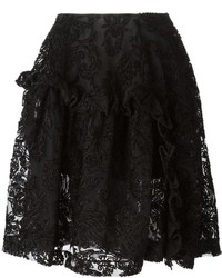 Черная пышная юбка из фатина от Simone Rocha