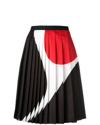 Черная пышная юбка с геометрическим рисунком от Neil Barrett