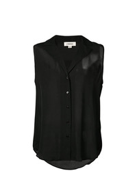 Женская черная рубашка без рукавов от L'Agence