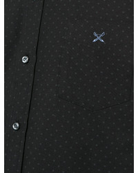 Мужская черная рубашка в горошек от GUILD PRIME