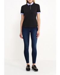 Женская черная рубашка поло от Armani Jeans