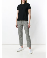 Женская черная рубашка поло от Moncler