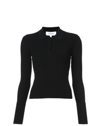 Женская черная рубашка поло от Derek Lam 10 Crosby