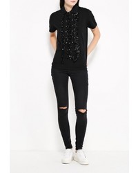 Женская черная рубашка поло от Diesel