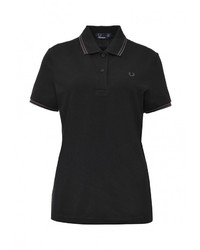 Женская черная рубашка поло от Fred Perry