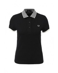 Женская черная рубашка поло от Fred Perry