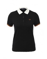 Женская черная рубашка поло от Fred Perry