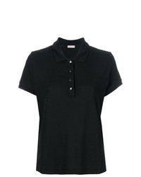 Женская черная рубашка поло от Moncler