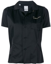 Женская черная рубашка с вышивкой от Visvim