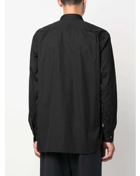 Мужская черная рубашка с длинным рукавом с вышивкой от Comme Des Garcons SHIRT