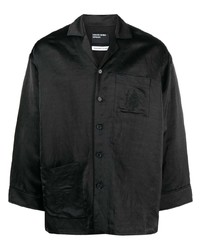 Мужская черная рубашка с длинным рукавом с вышивкой от Enfants Riches Deprimes