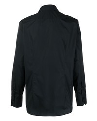 Мужская черная рубашка с длинным рукавом с вышивкой от Billionaire
